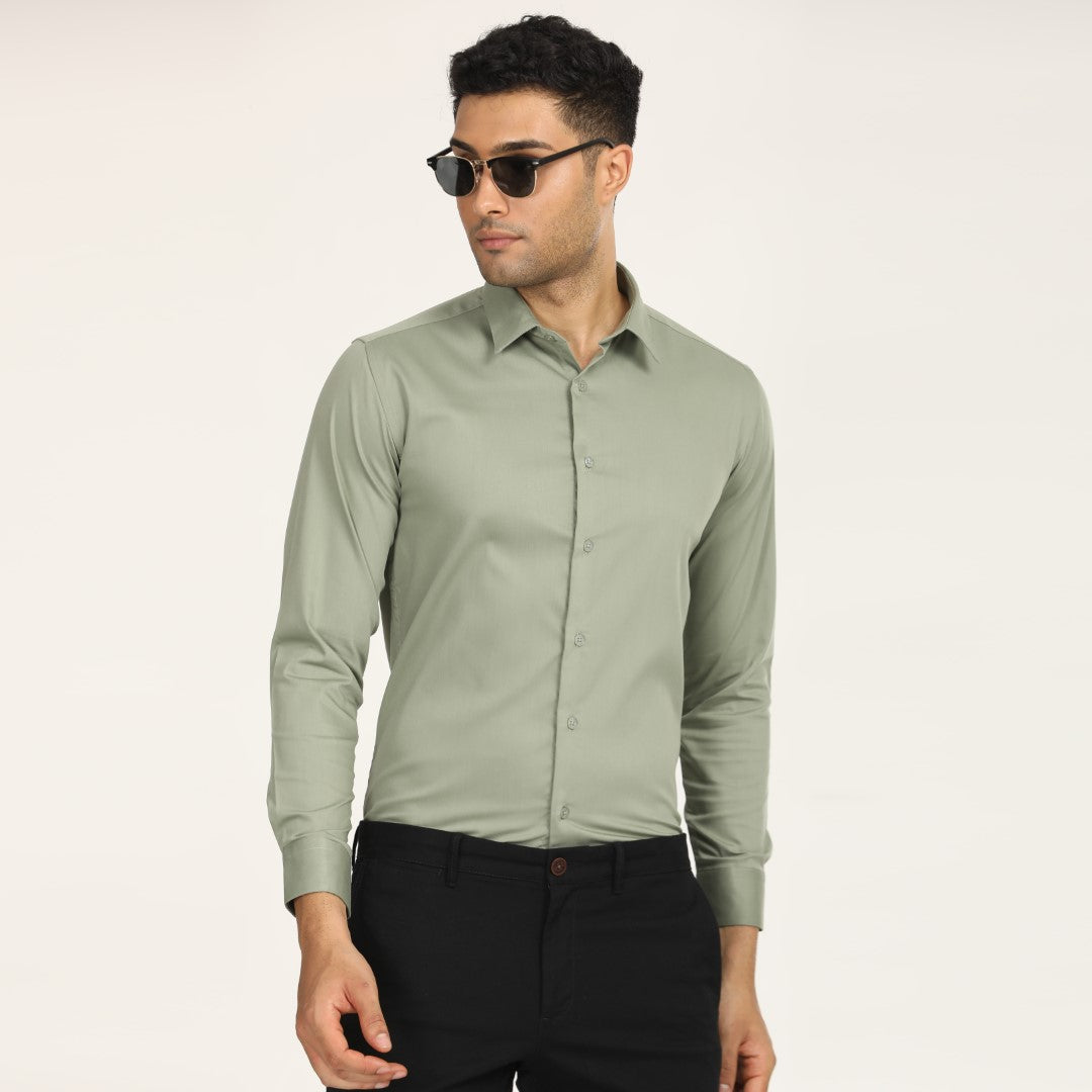 Lime green formal shirt online