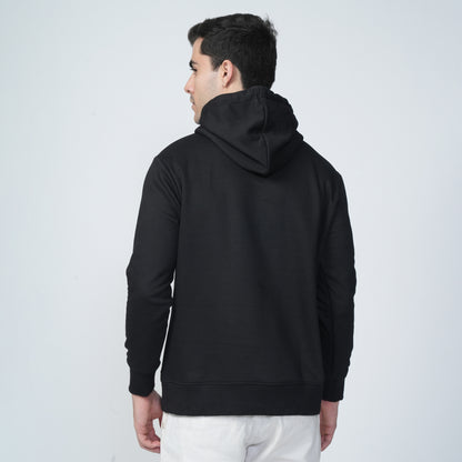 Black Plain Hoodie