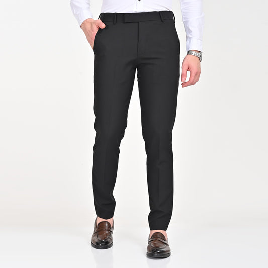 Black Slim Fit Formal Trouser