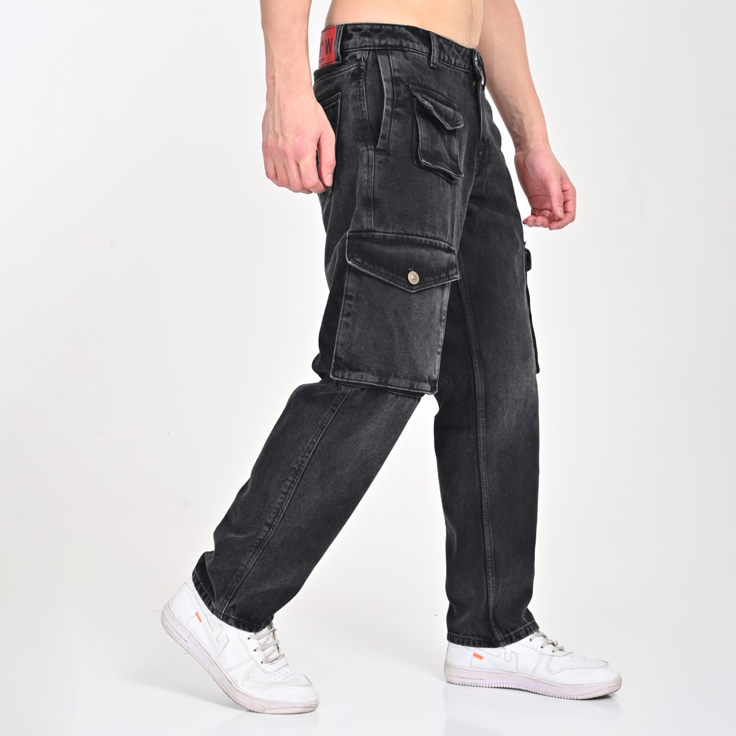 Black Faded Coin Pocket Baggy Denim | Buy 2 @1899