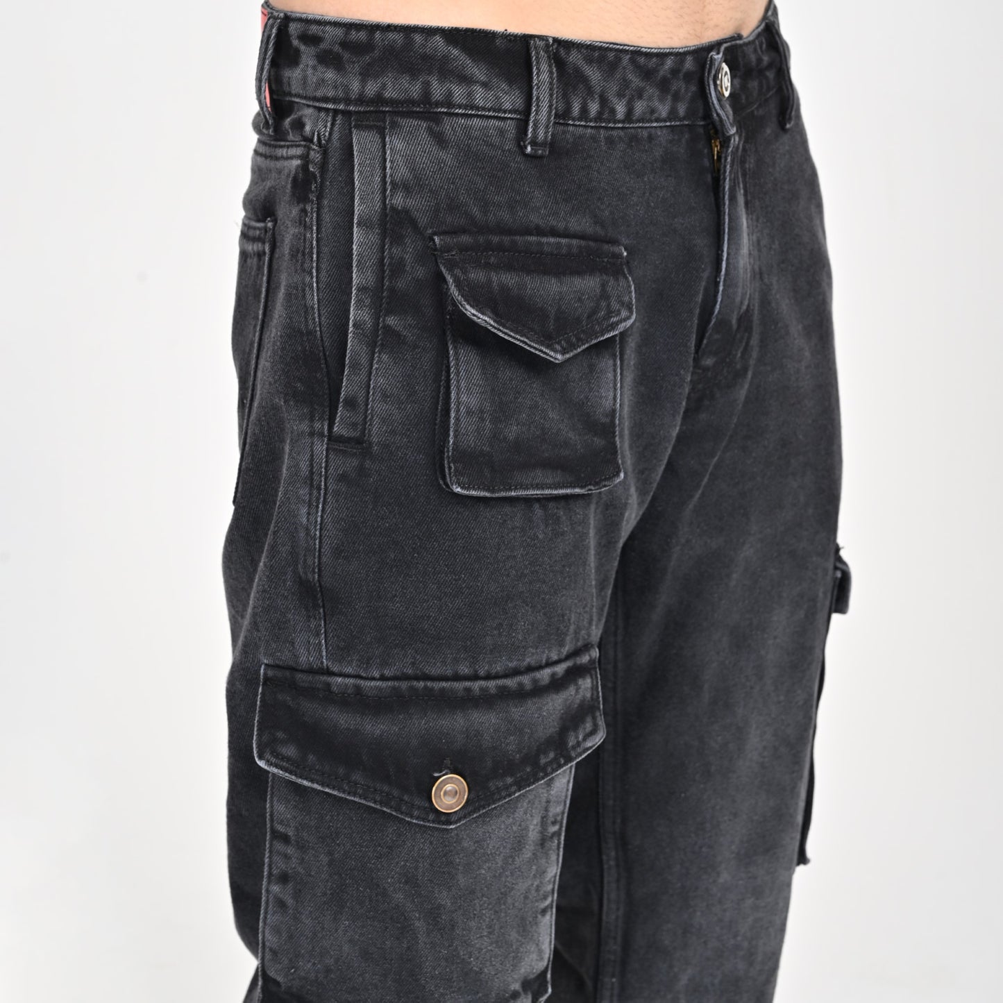 Black Faded Coin Pocket Baggy Denim | Buy 2 @1899