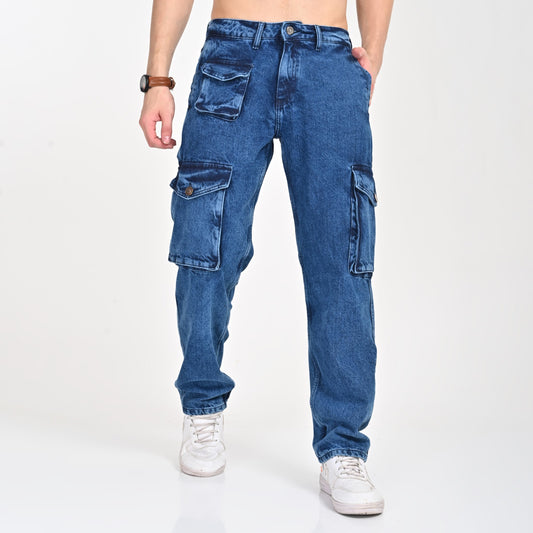 Blue Coin Pocket Baggy Denim | Buy 2 @1899