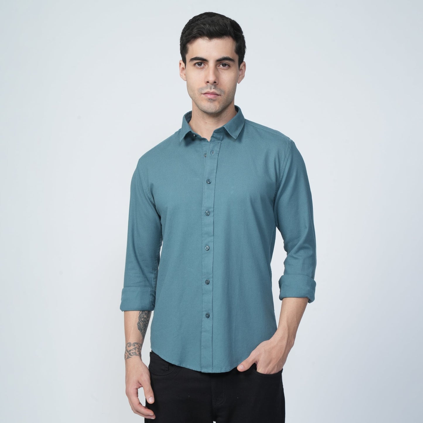 Imported Fabric - Green Shirt (Plus Size)