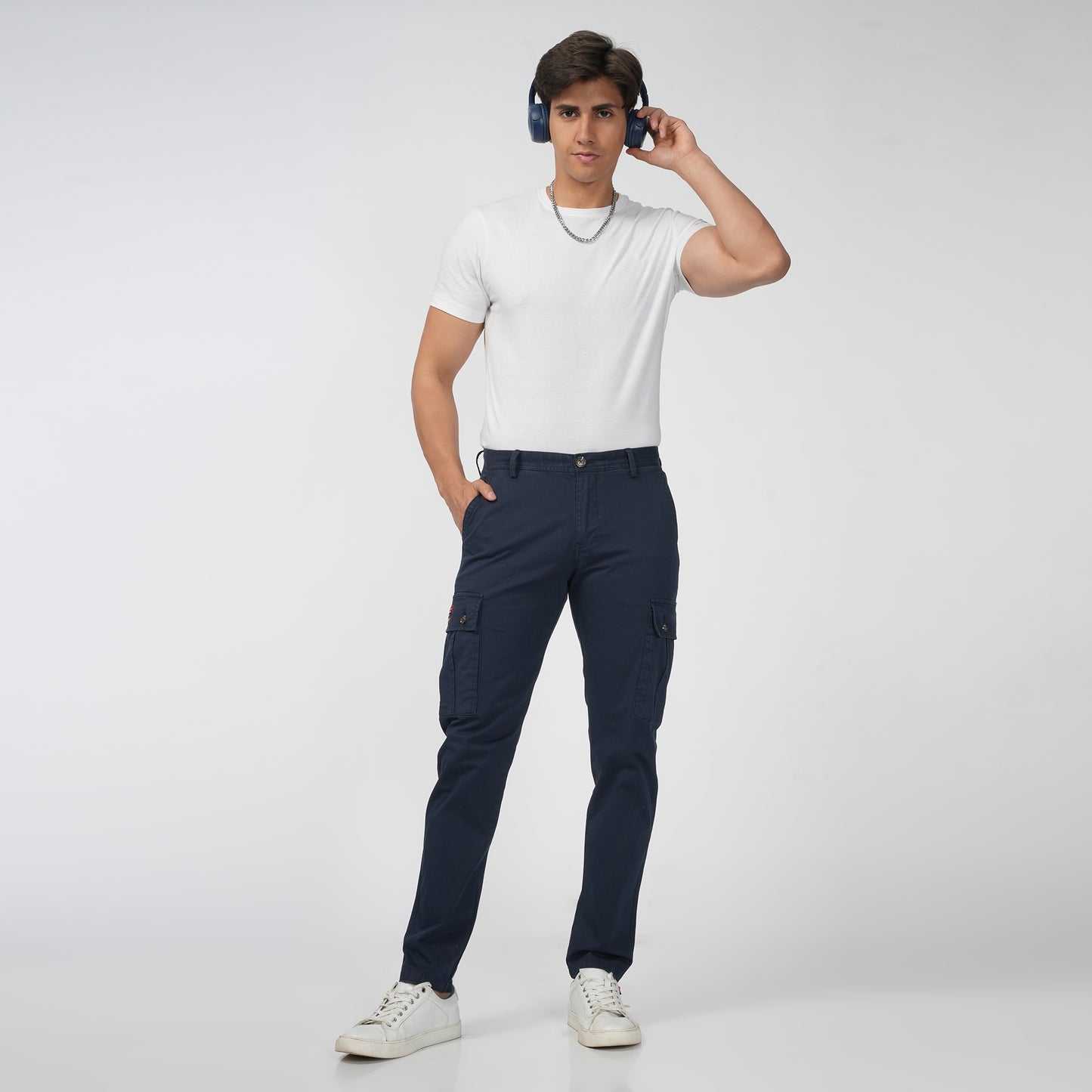 Navy Blue Cargo Pants