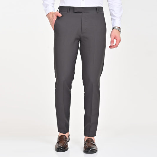 Grey Slim Fit Formal Trouser