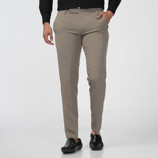 Latte Grey Trousers (Plus Size)