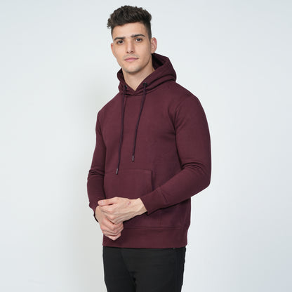 Maroon Plain Hoodie