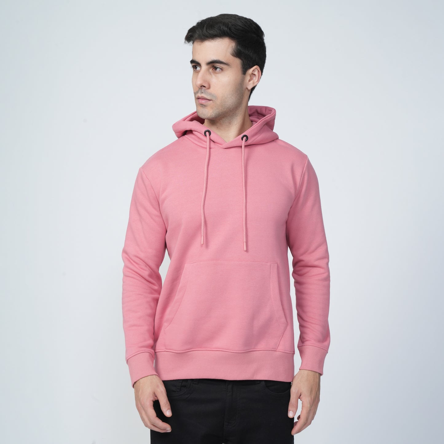 Pink Plain Hoodie