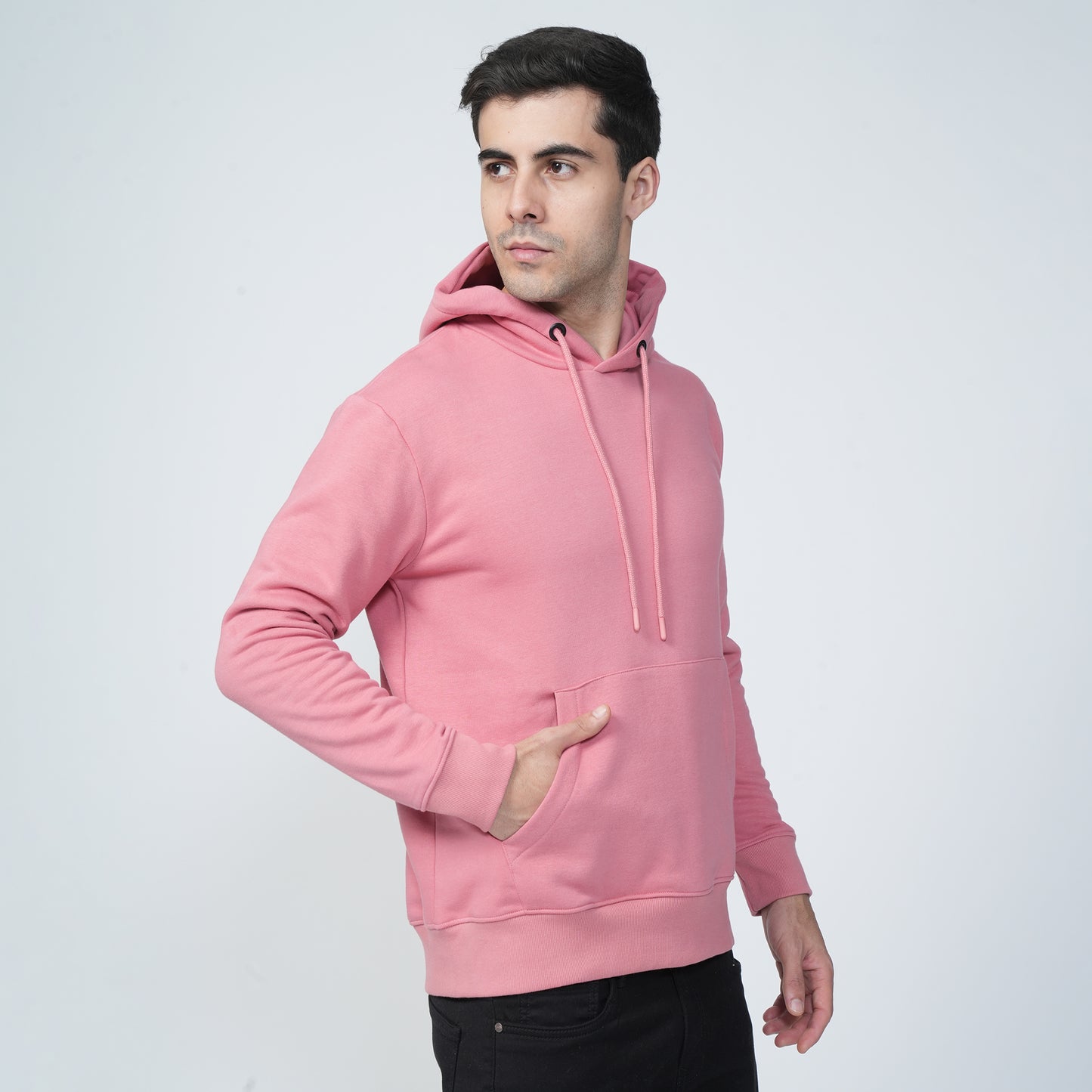 Pink Plain Hoodie