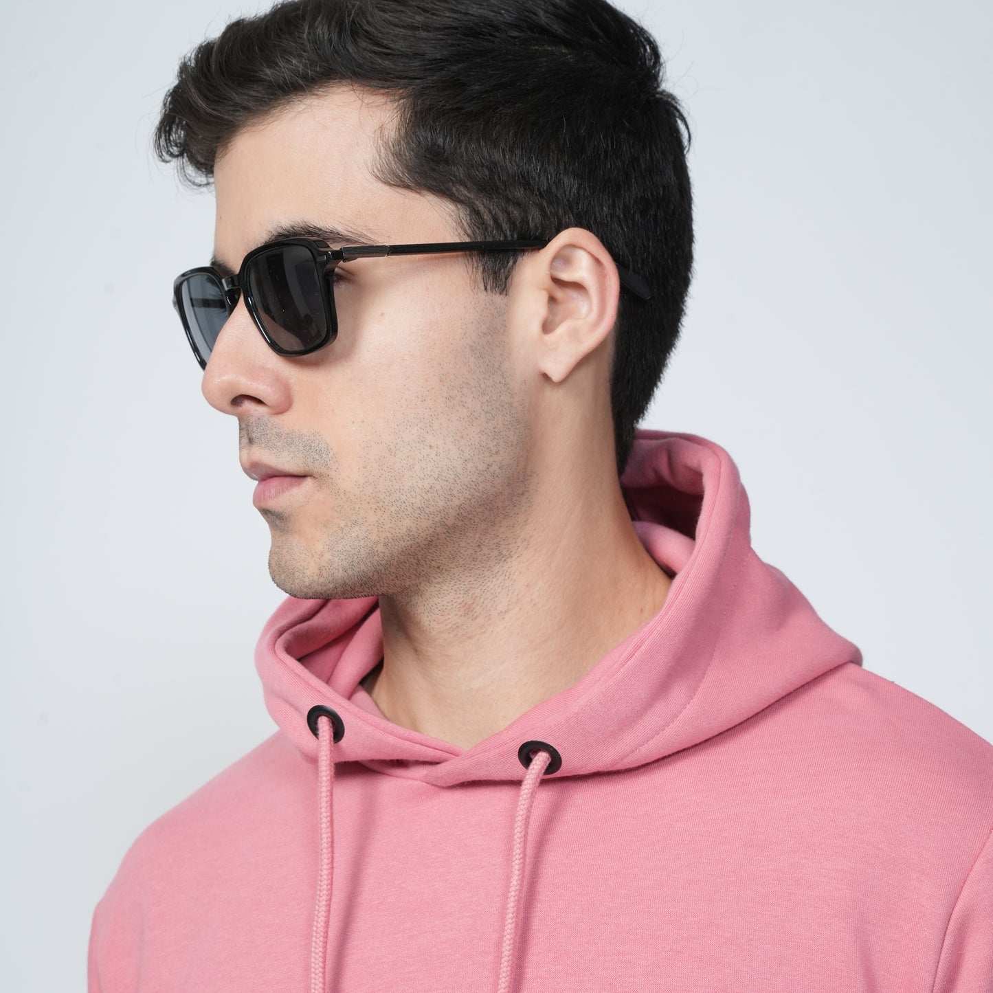 Pink Plain Hoodie