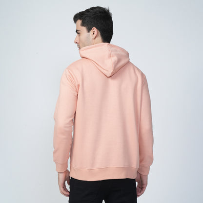 Light Pink Plain Hoodie