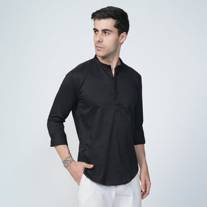 Short Kurtha Black