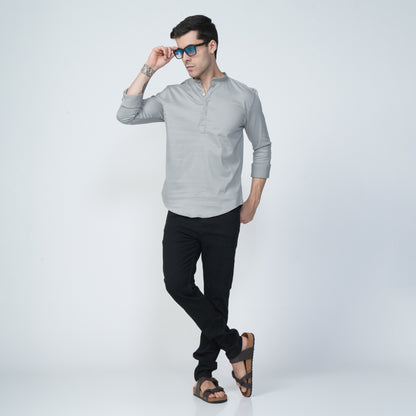 Short Kurtha Grey