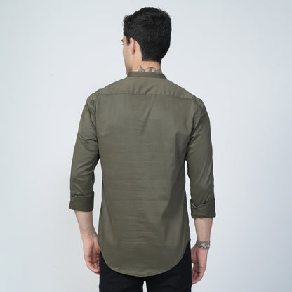 Short Kurtha Olive Green