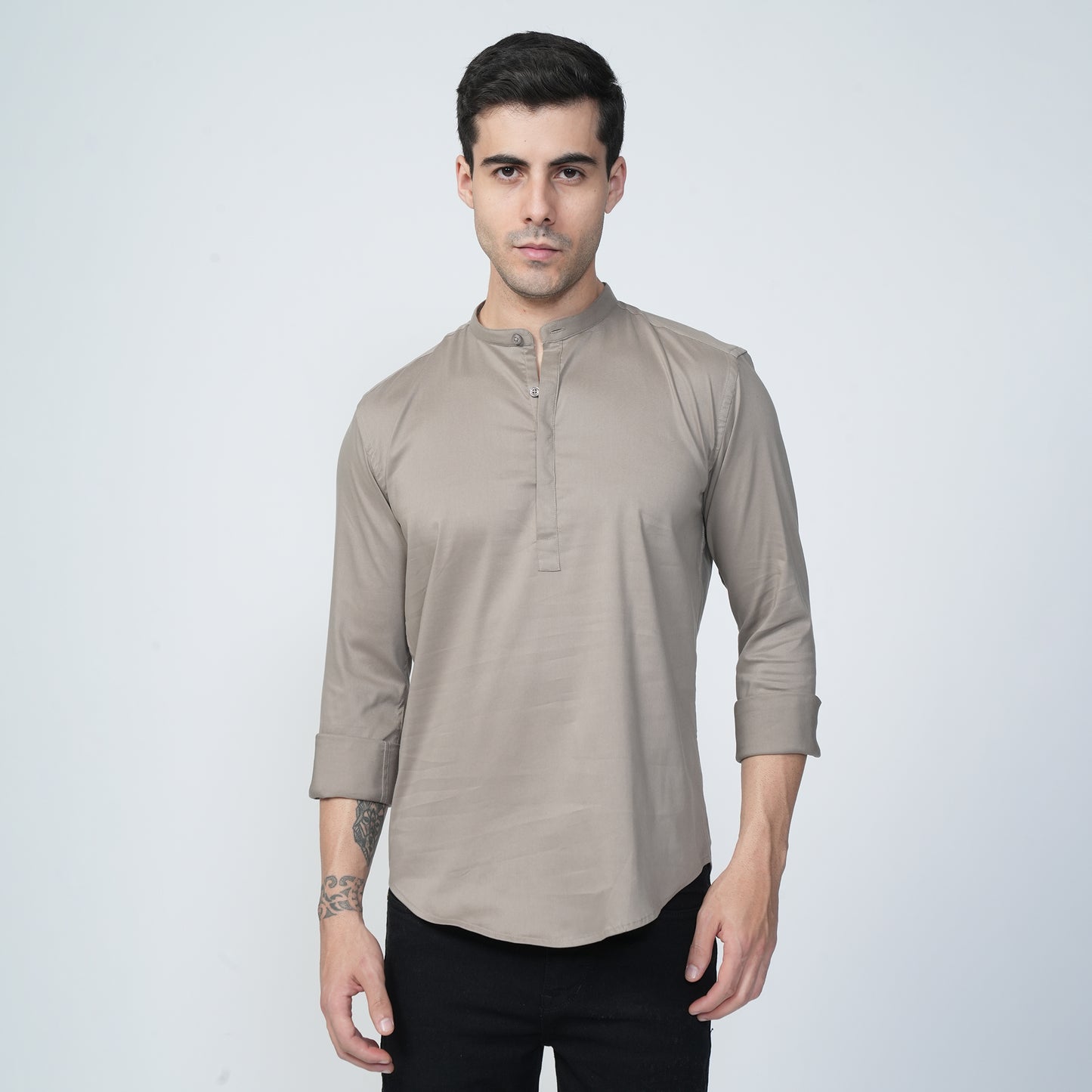 Short Kurtha Light Brown