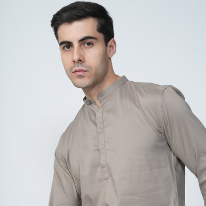 Short Kurtha Light Brown