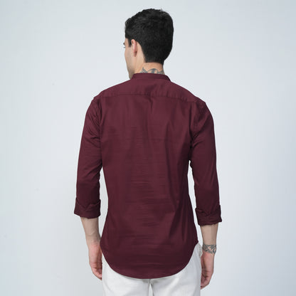 Short Kurtha Maroon