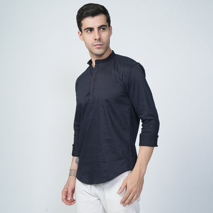 Short Kurtha Navy Blue