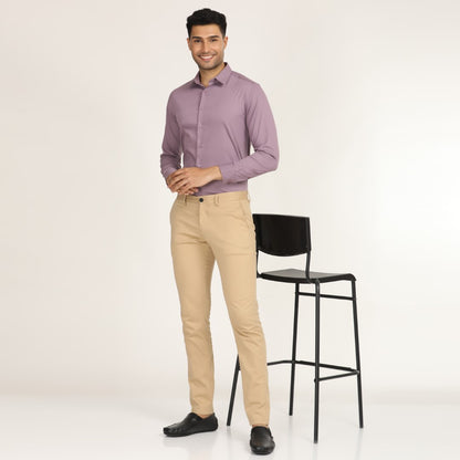 Solid Purple Formal Shirt