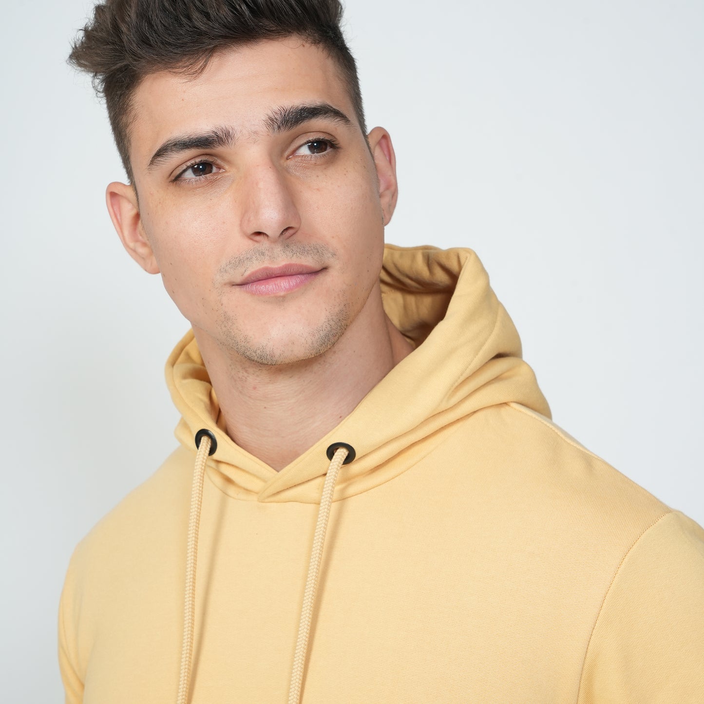 Yellow Plain Hoodie