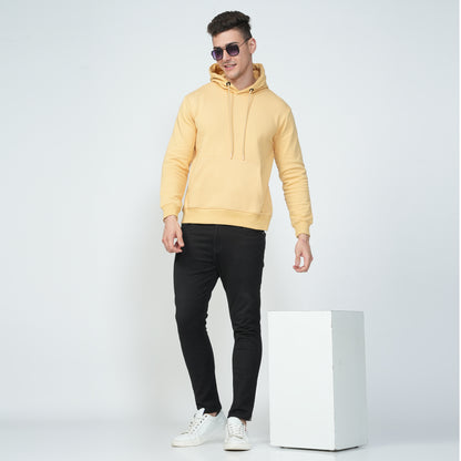 Yellow Plain Hoodie